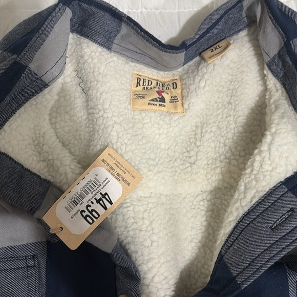 Plaid Sherpa Lined Jacket - Picture 2 of 4